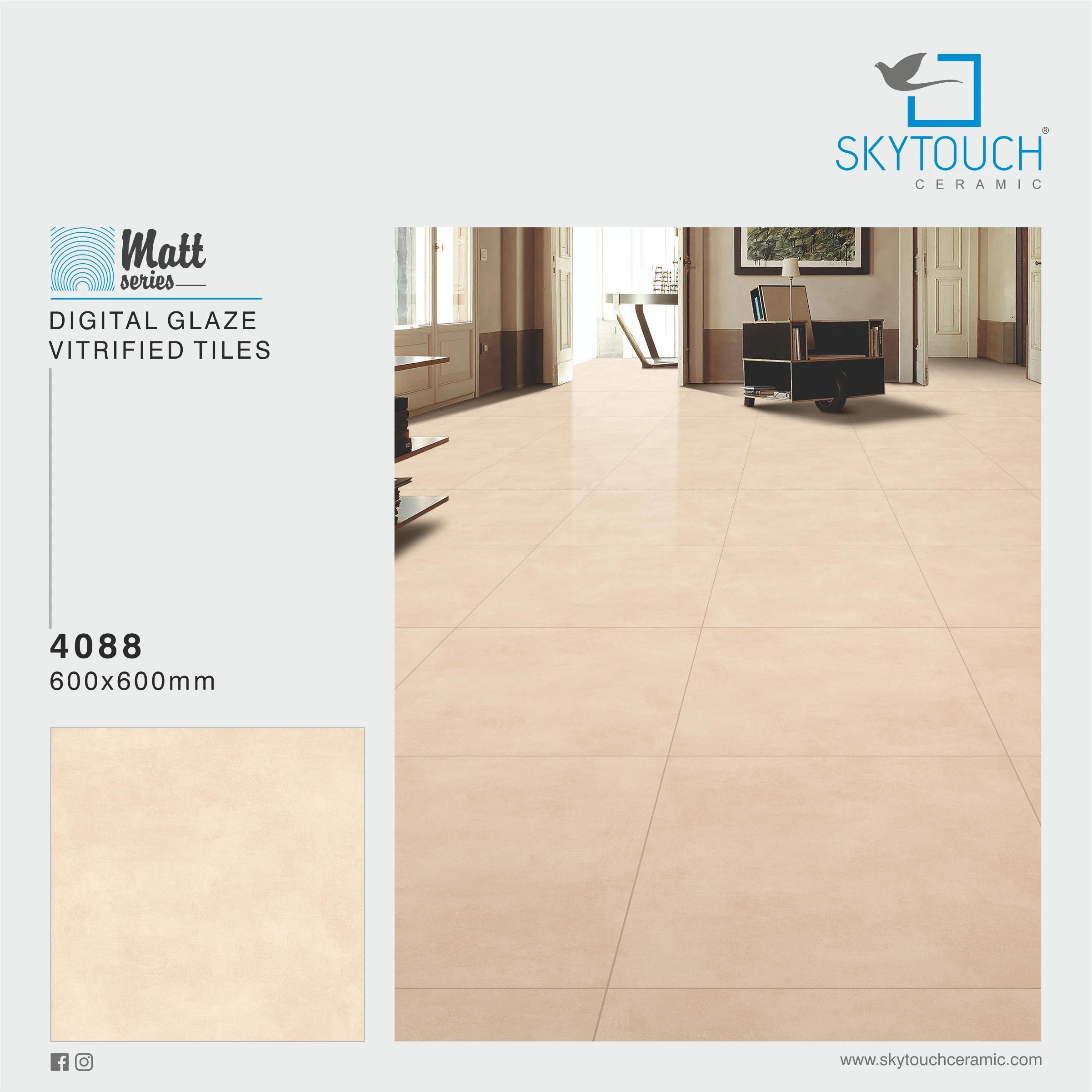 Matt Textured Finish Marble Look Choco Brown Porcelain Floor Tiles Indian Manufacturer Bulk Tiles Supplier 600x600mm Digital Porcelain floor Tiles