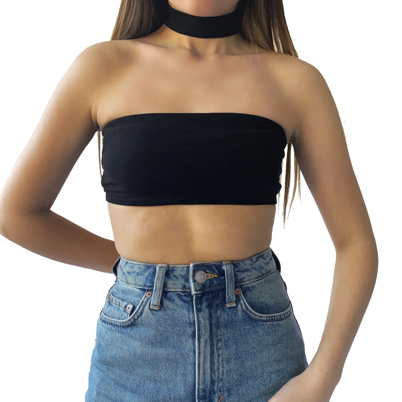 Women Camis - Choker Crop Top - Bra Top for Women with Your Design and Brand