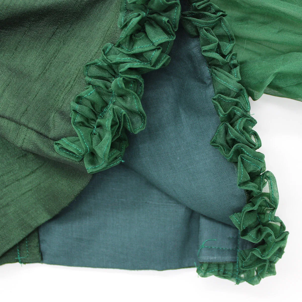 Fashion Clothing Girls Indian Patiala Punjabi Kids Wear Mirror Threadwork Green Top Patola Printed Dhoti finest elements