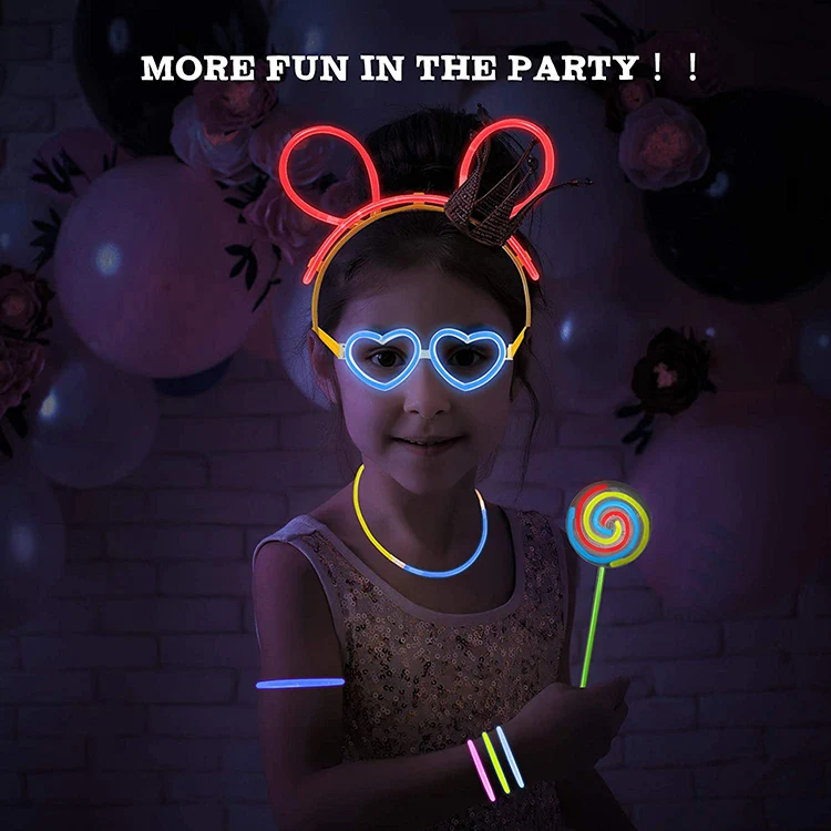 
Glow in Dark Stick Lollipop Candy with Kids Toy 