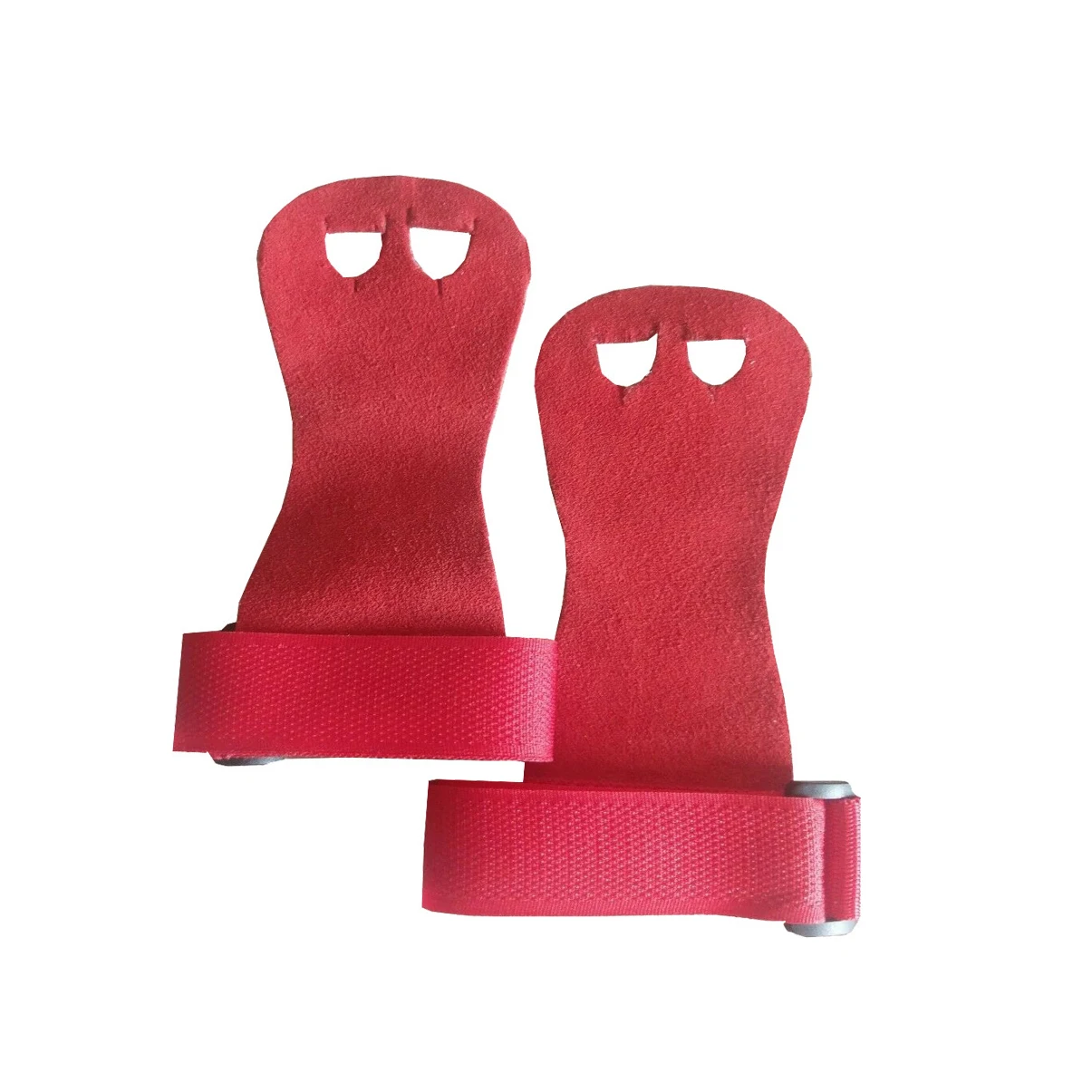 Кожаные захваты для гимнастики тяжелой атлетики с тремя отверстиями поддержкой запястья защита ладони крест под заказ