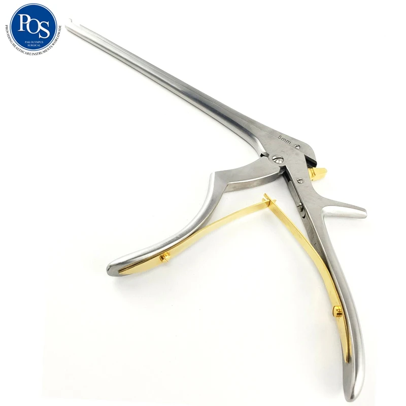 Stainless Steel Neurosurgery Orthopedic Surgical Instruments Kerrison Laminectomy Bone Punch Rongeur 90 Degree