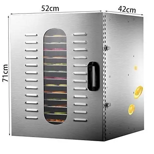 Commercial Household Food Dehydrator/Vegetable Dryer Home 6 Trays