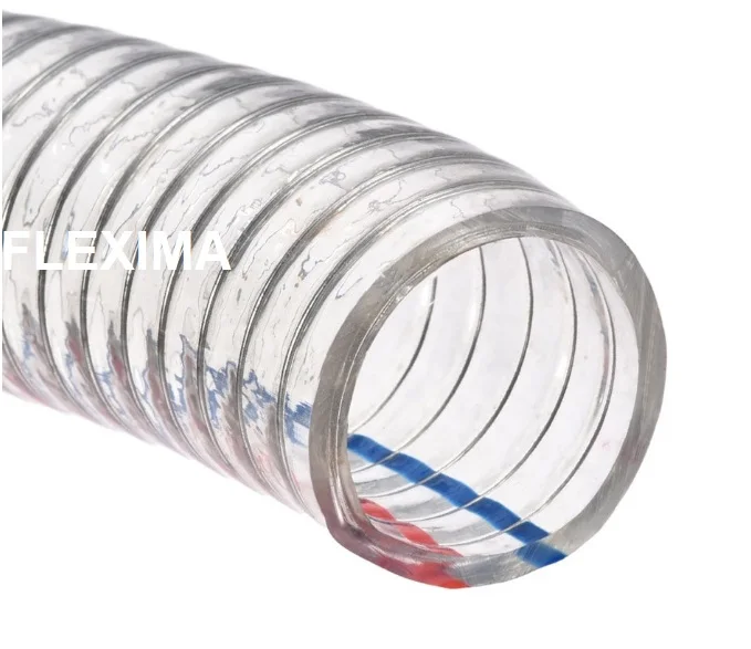
 Гибкий промышленный нетоксичный прозрачный пищевой шланг из ПВХ в различных вариациях  