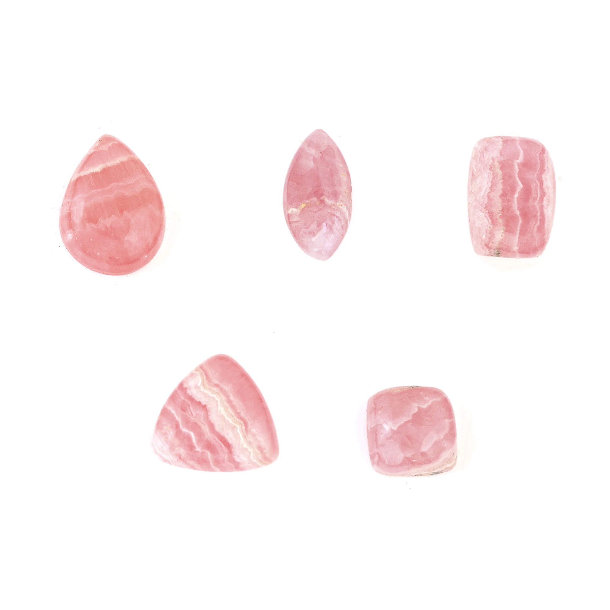 Wholesale High Quality Beautiful Natural Rhodochrosite 5 MM Square Cabochon Gemstone in Cheap Lowest Price for Jewelry Making
