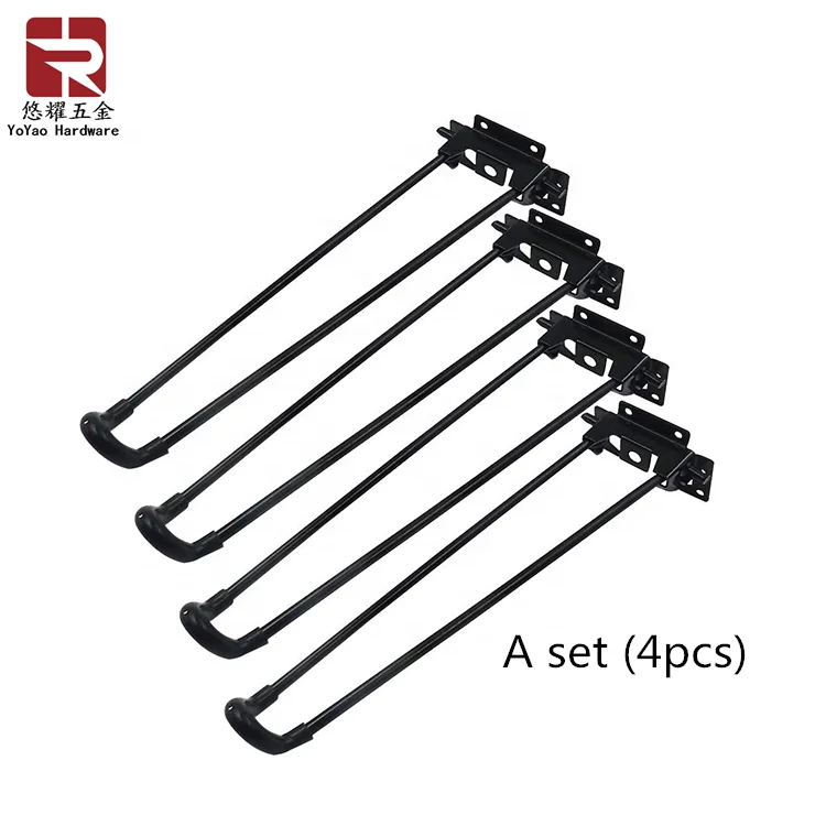 Metal Adjustable Folding Dining Table Legs Kitchen Folding Telescopic Table Legs Industrial Iron Offer Contemporary 12 Inch 7mm