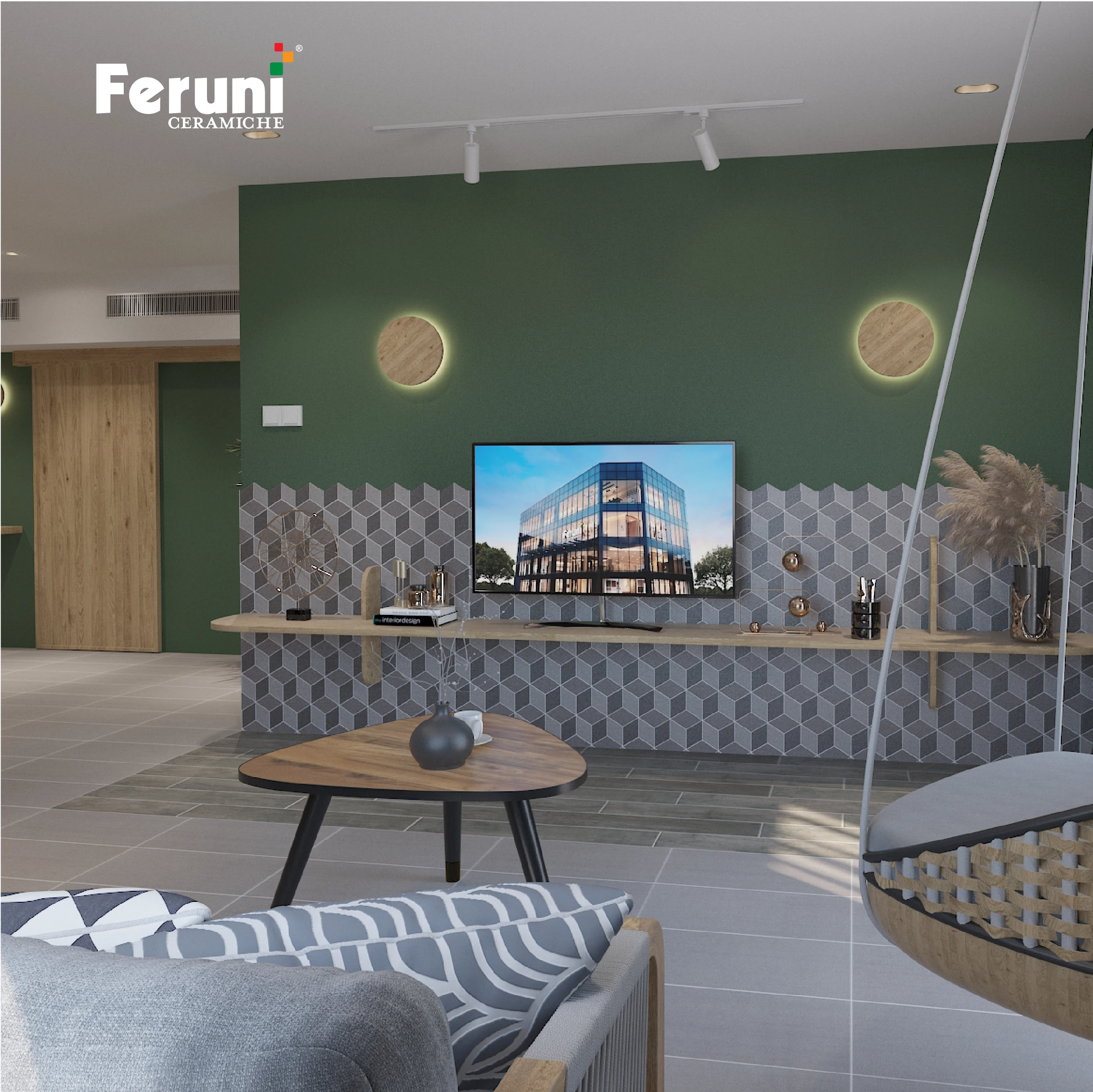 Luxury Tiles Rhombus Shape Glazed Porcelain Tiles for Kitchen Backsplash 275x299mm Decorative Tiles For Living Room Bathroom