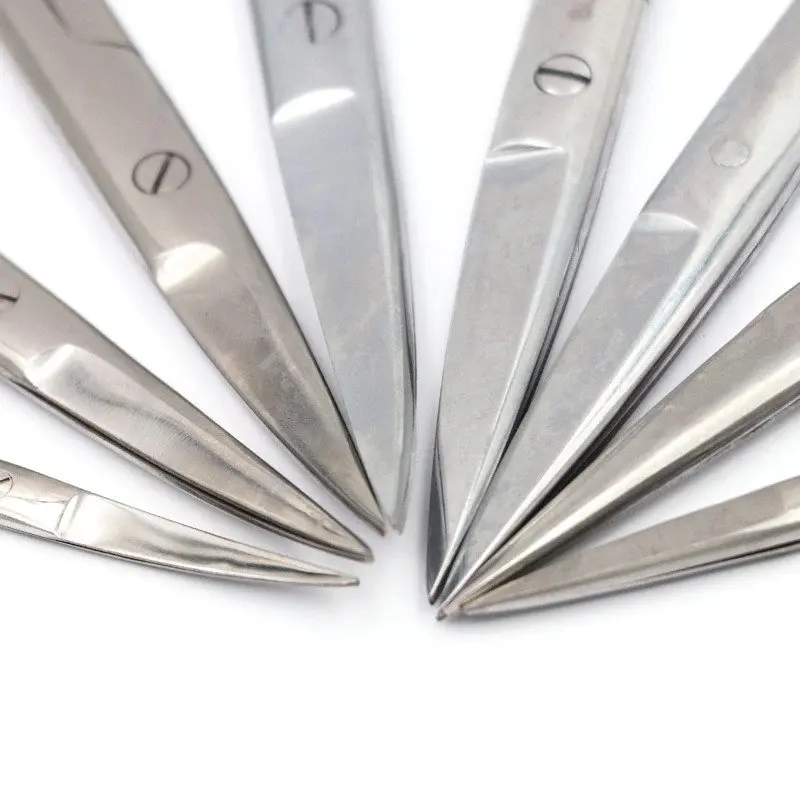 Инструменты для хирургии полости рта стоматологические хирургические ножницы хирургической одежды прямой/локтевой наконечник с блокировкой операционные из нержавеющей стали CE