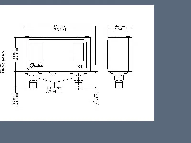  Датчик давления DANFOSS KP KPI 060-001366 44 поставщик европейского стандарта все модели в наличии оригинал готовый к