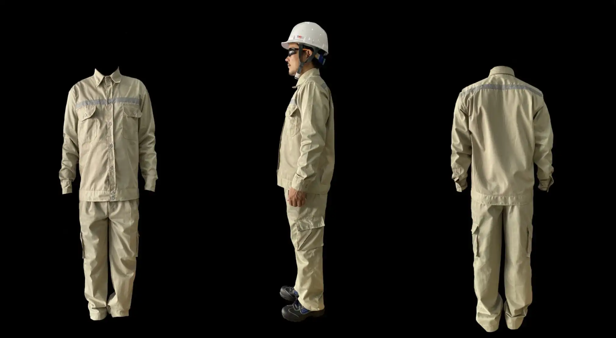 Long Sleeve Polyester Cotton In-Stock Items Unisex Workwear Uniform For Adults With multi Color From Vietnam