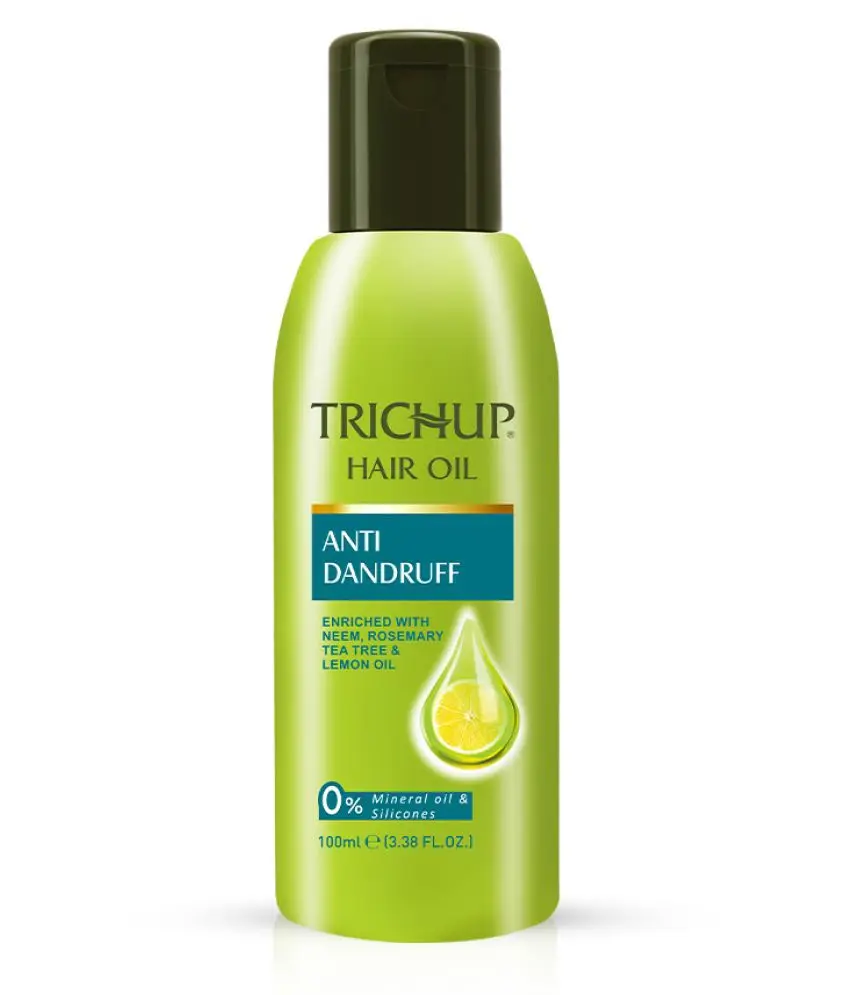 Trichup Anti Dandruff Shampoo and Oil Kit Infused with Neem Rosemary and Tea Tree Protects Your Scalp Skin