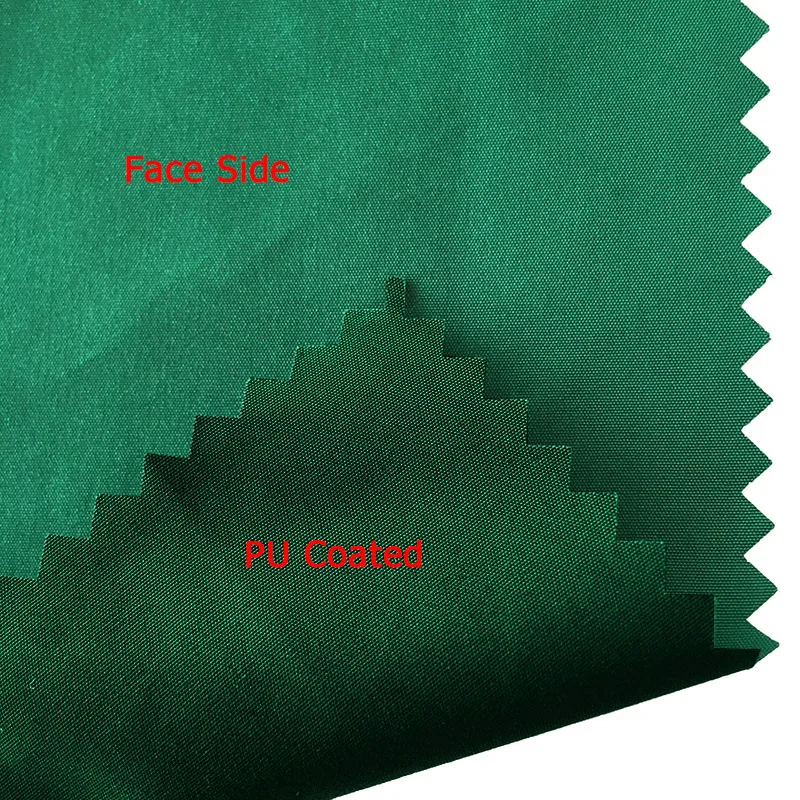 Wholesale 300T Polyester Pongee Fabric PU Coated Fabric 90GSM Anti-Static Fabric For Puffer Jackets