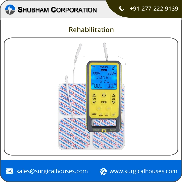 Huge Demand Most Effective Quality Rehabilitation Sports TENS 2 Pain Relief Unit with Additional Massage Programme