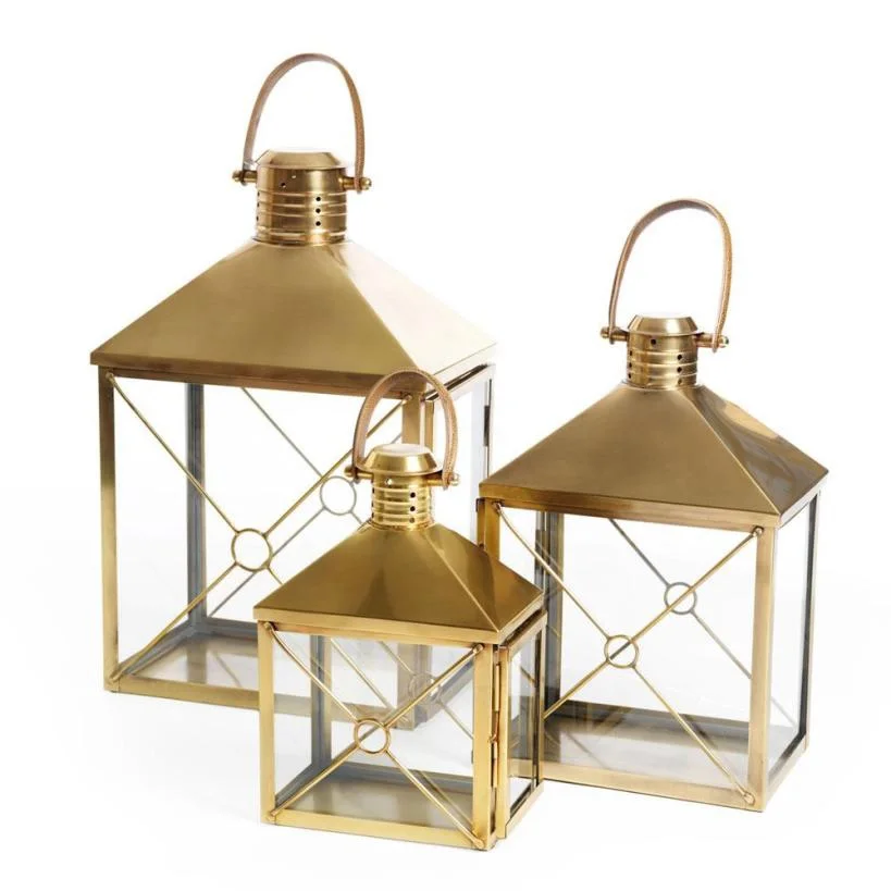 Modern Handcrafted Metal Black Candle Lantern with Rope Handle Customized Hanging Candle Lanterns Manufacturer from India