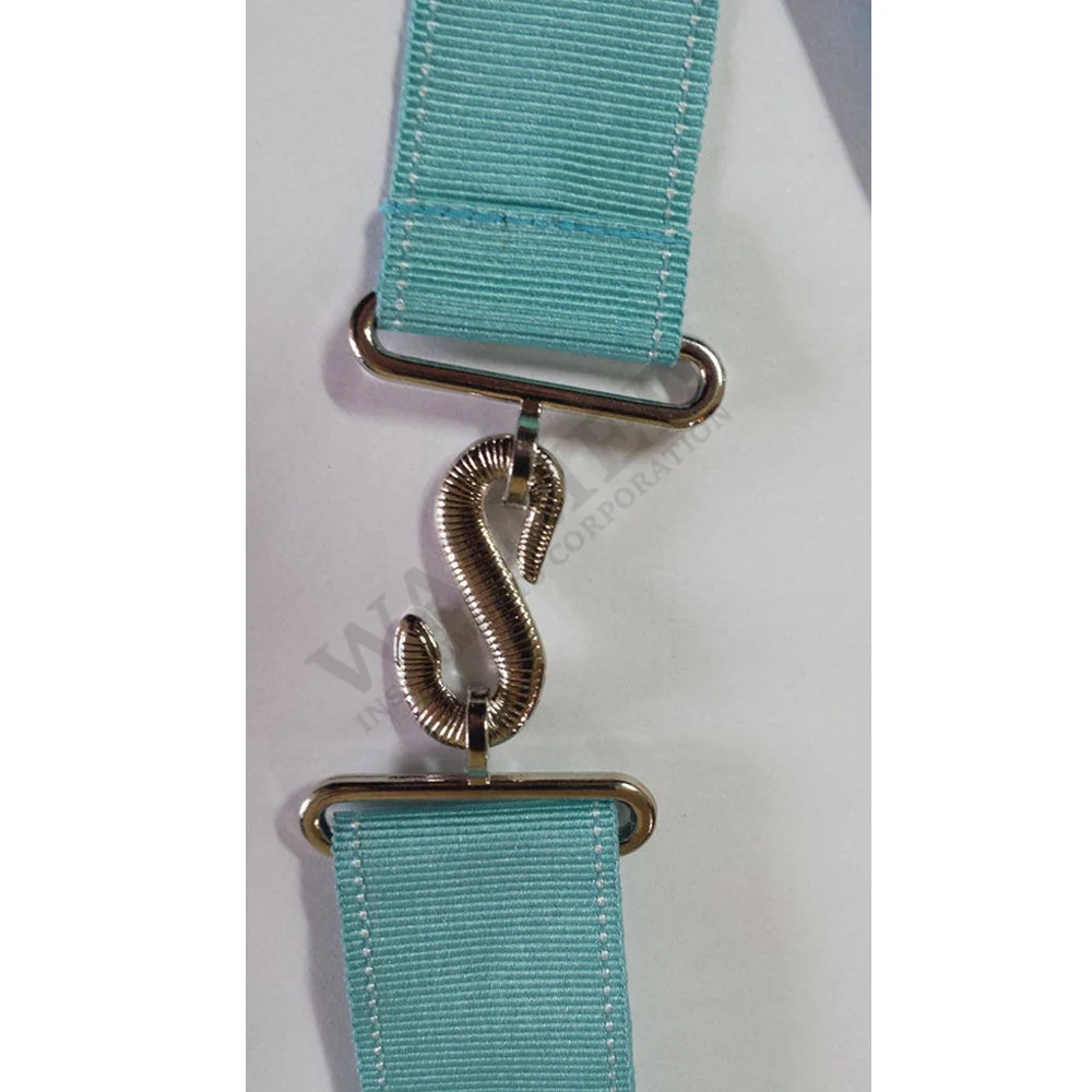 
English Master Mason Apron With Embroidery Logo / Regalia Deluxe Masonic Past Grand Lodge Master Full Embroidery Apron 