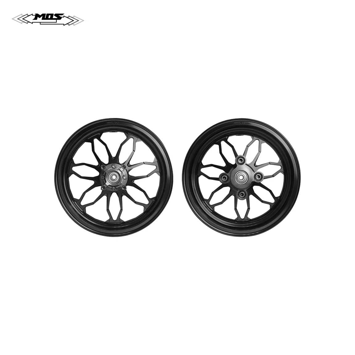 MOS Forged Aluminum Alloy Motorcycle Rim Wheel for Honda MSX 125 SF / Grom 125 ( Black )