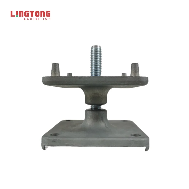 (15) Outdoor Steel Zinc Modular Exhibition Raised Flooring Systems Raised Floor Pedestal Price Adjustable Leveling Feet