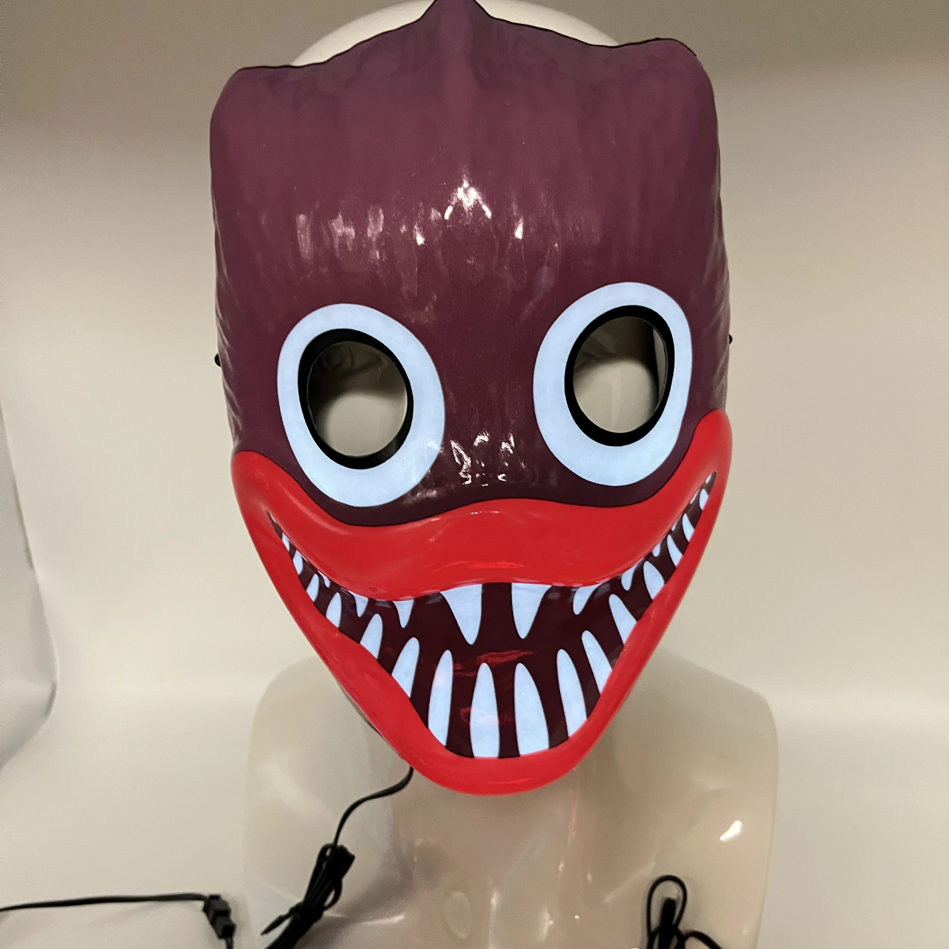 New Coming Luminous Poppy Mask Logo Customized Reusable Cosplay Party Halloween Light Up 3D Masks