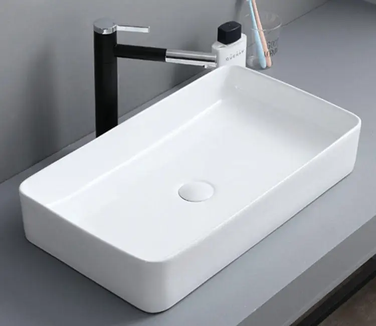 
high-quality washbasin hand wash sink counter top bathroom unique design ceramic art face basin 