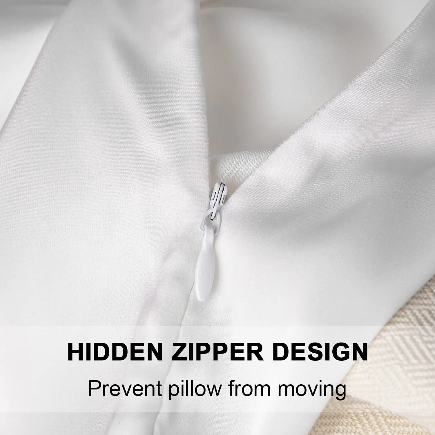 Mulberry Silk Pillowcase for Hair and Skin Silk Pillow Case with Hidden Zipper 22 mm Dual Sides Soft Silk Pillow Cover