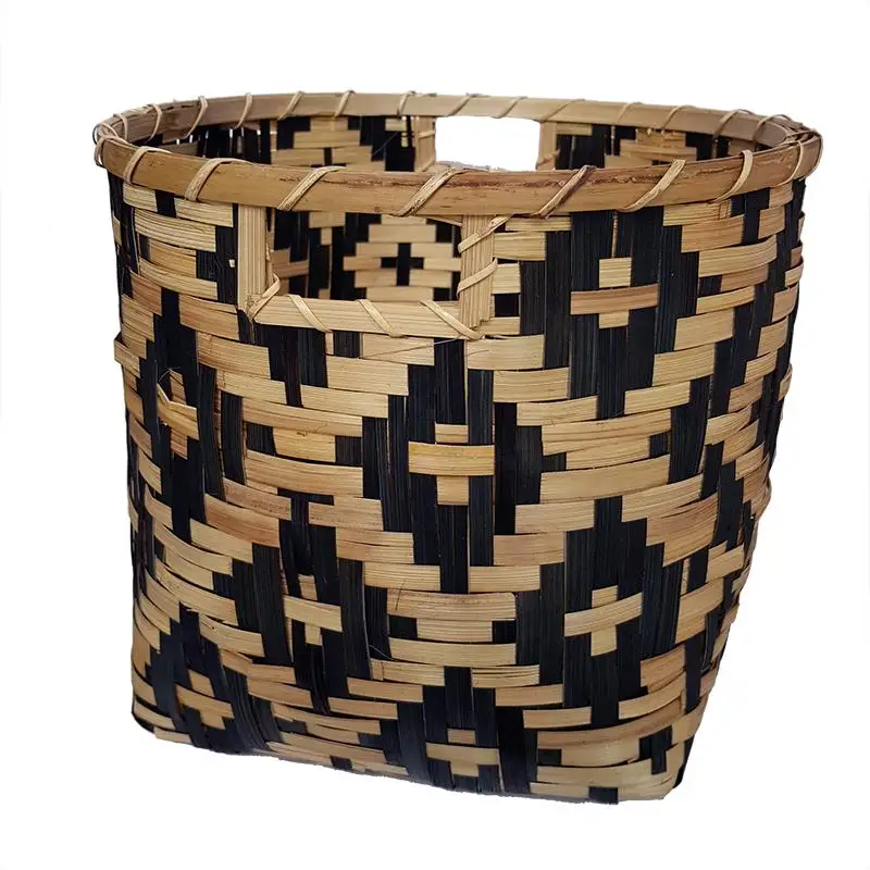 ROUND AND SQUARE BAMBOO STORAGE BASKET NATURAL COLOR, CUSTOMIZED RATTAN WICKER BASKET