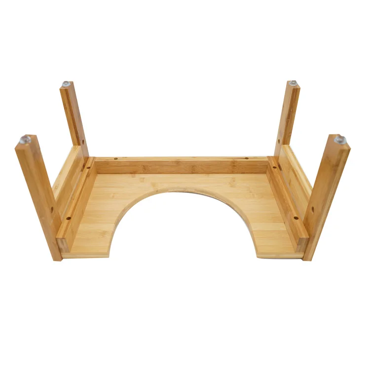 Приседании и туалетный стульчак Non-Slip Bamboo туалет горшок стул шаг переносная ванная комната приседание