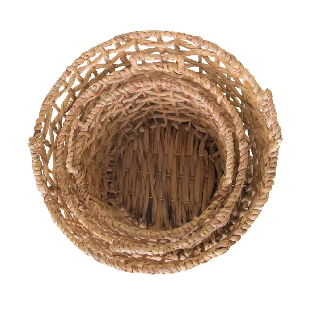 Handcrafted fashionable bamboo storage basket made in Vietnam folding feature for sundries