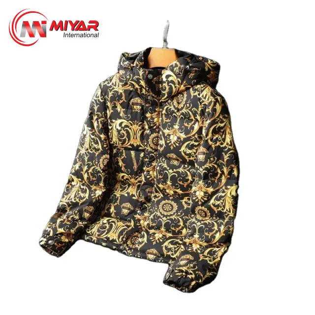 Лучшее качество рекламная Мода блестящее зимнее пальто мужская пуховая куртка