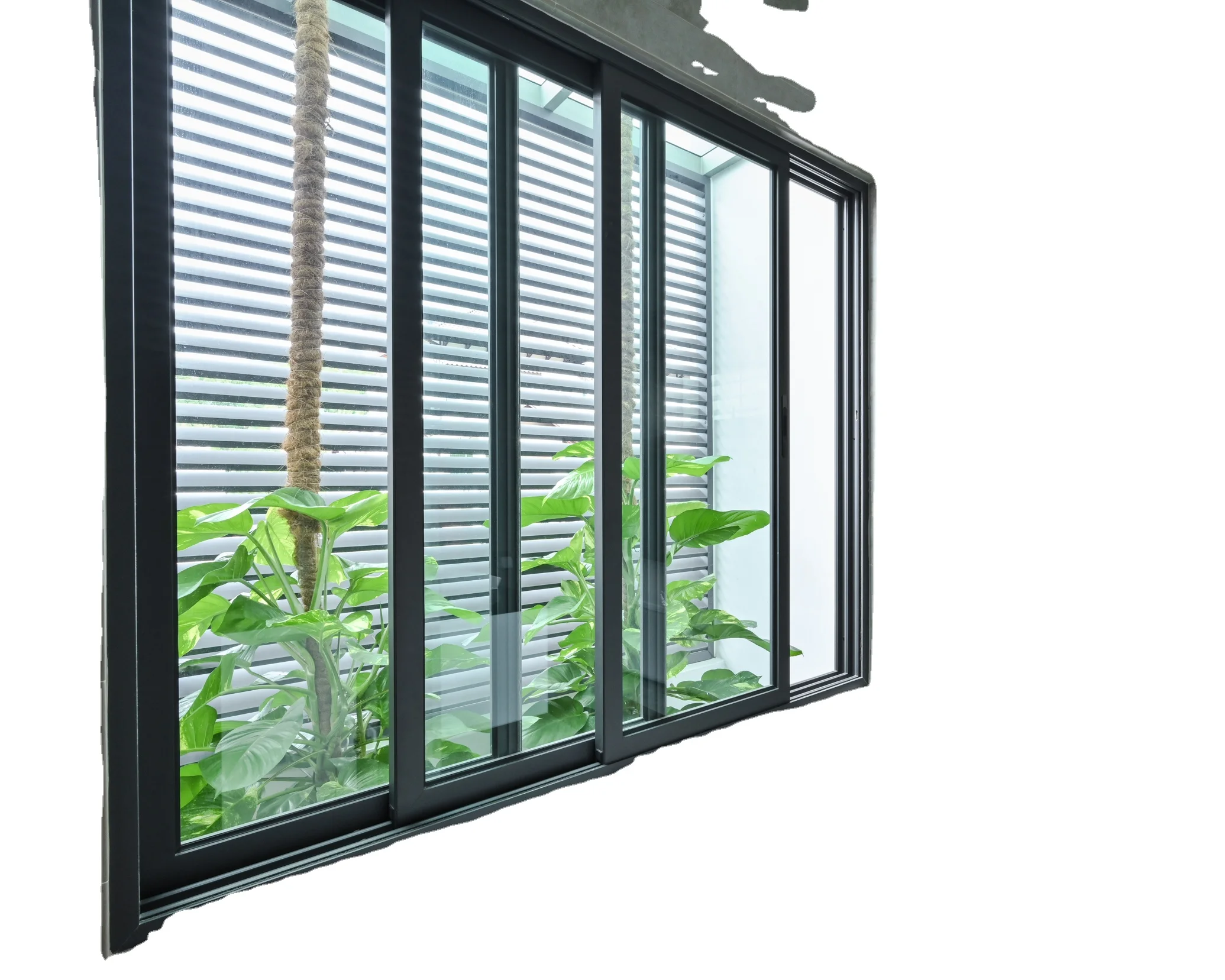 Modern Design Customized Sliding Windows Door System Exterior Double Glass Patio Aluminium Sliding Door
