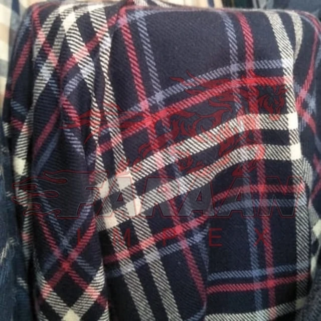 Yarn Dyed Flannel Brushed fabric 100% Cotton Non Shrink  flannel fabric for garments and home textile & Bedding