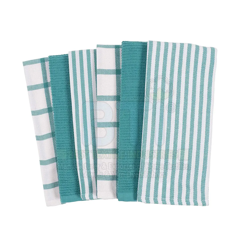 100% Cotton Herringbone Kitchen Napkins Dishtowel and Tea Towels with Sublimation Logo Microfiber Cleaning Cloth for Home Use