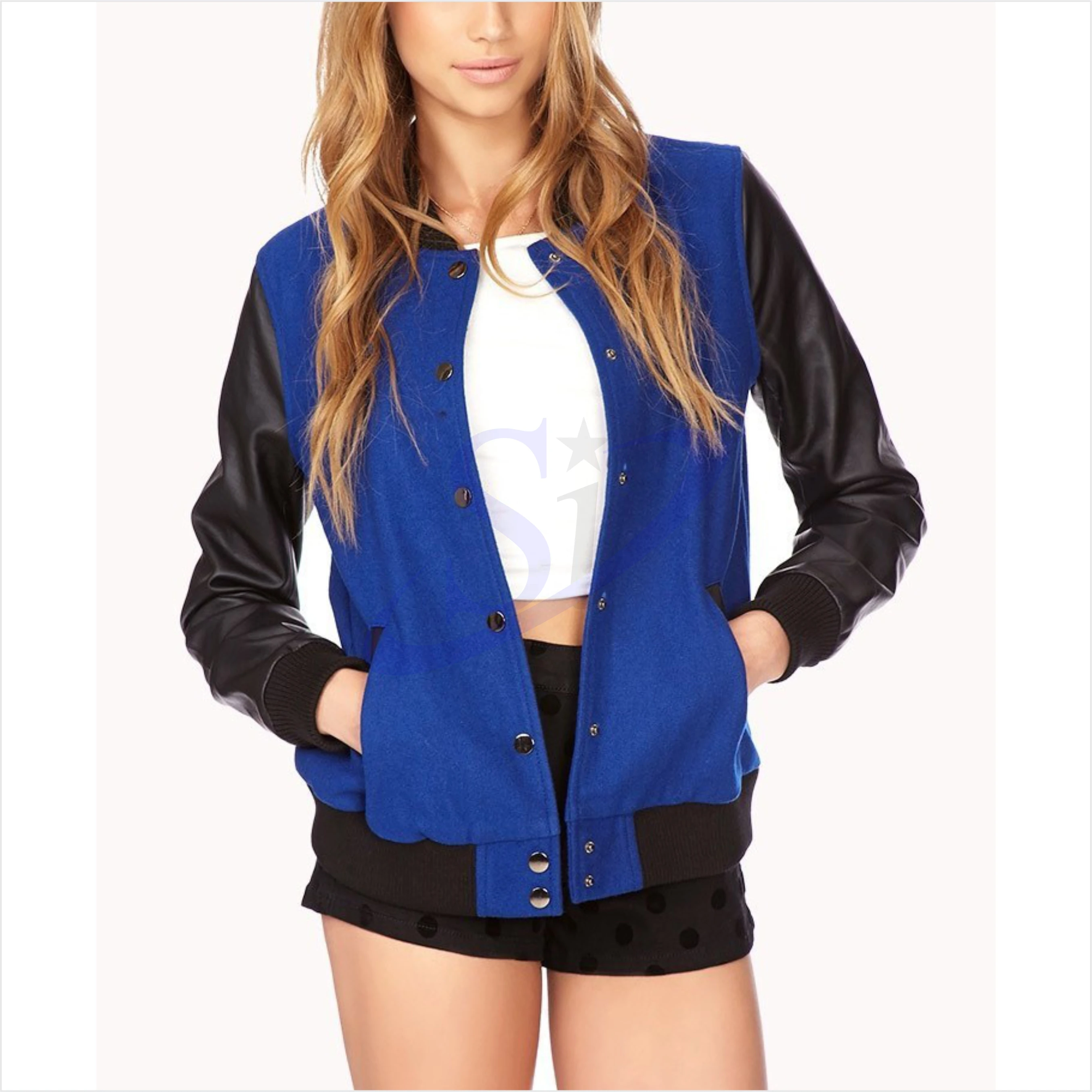 Golf Letterman Куртки Varsity шерстяные кожаные рукава Американский футбол бейсбольная куртка