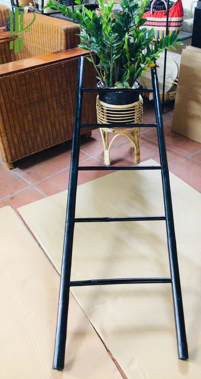 Vietnamese Natural Bamboo Insulation Ladder Stools Exterior Decorative Straight Ladder
