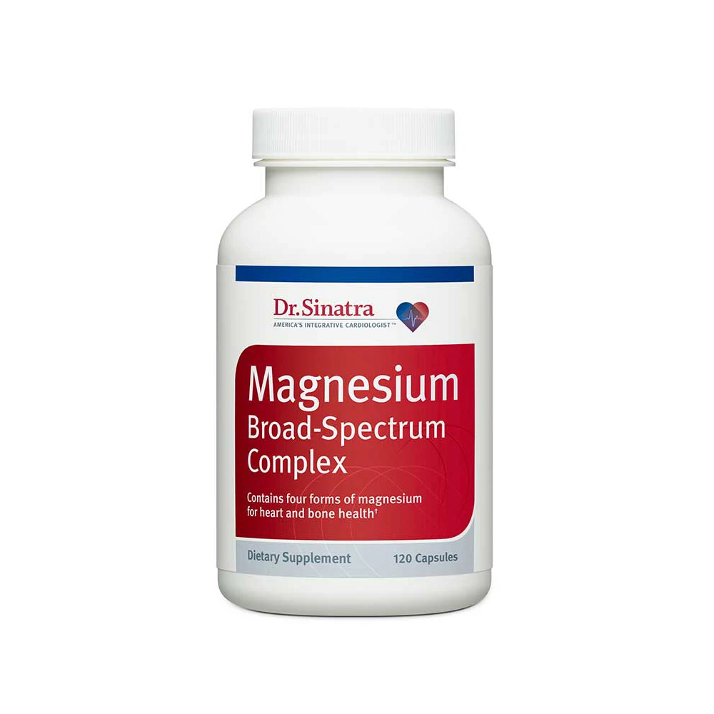 
Dr Sinatras Magnesium Broad Spectrum Complex Supplement For Healthy Blood Pressure And Blood Flow 200 Mg 120 Capsules 
