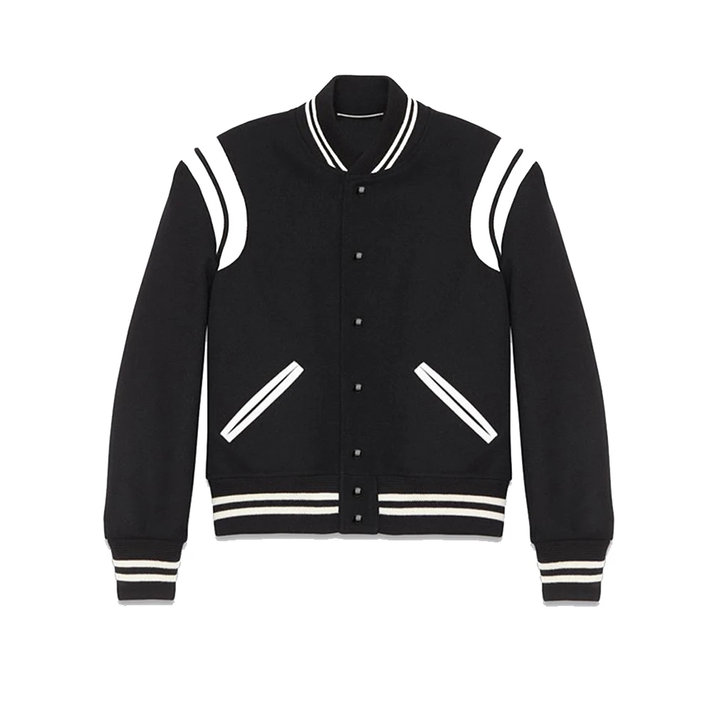 
Letterman Wool Jacket Varsity Blue Body Yellow Sleeves School Collage Fashion Jackets For Sale 