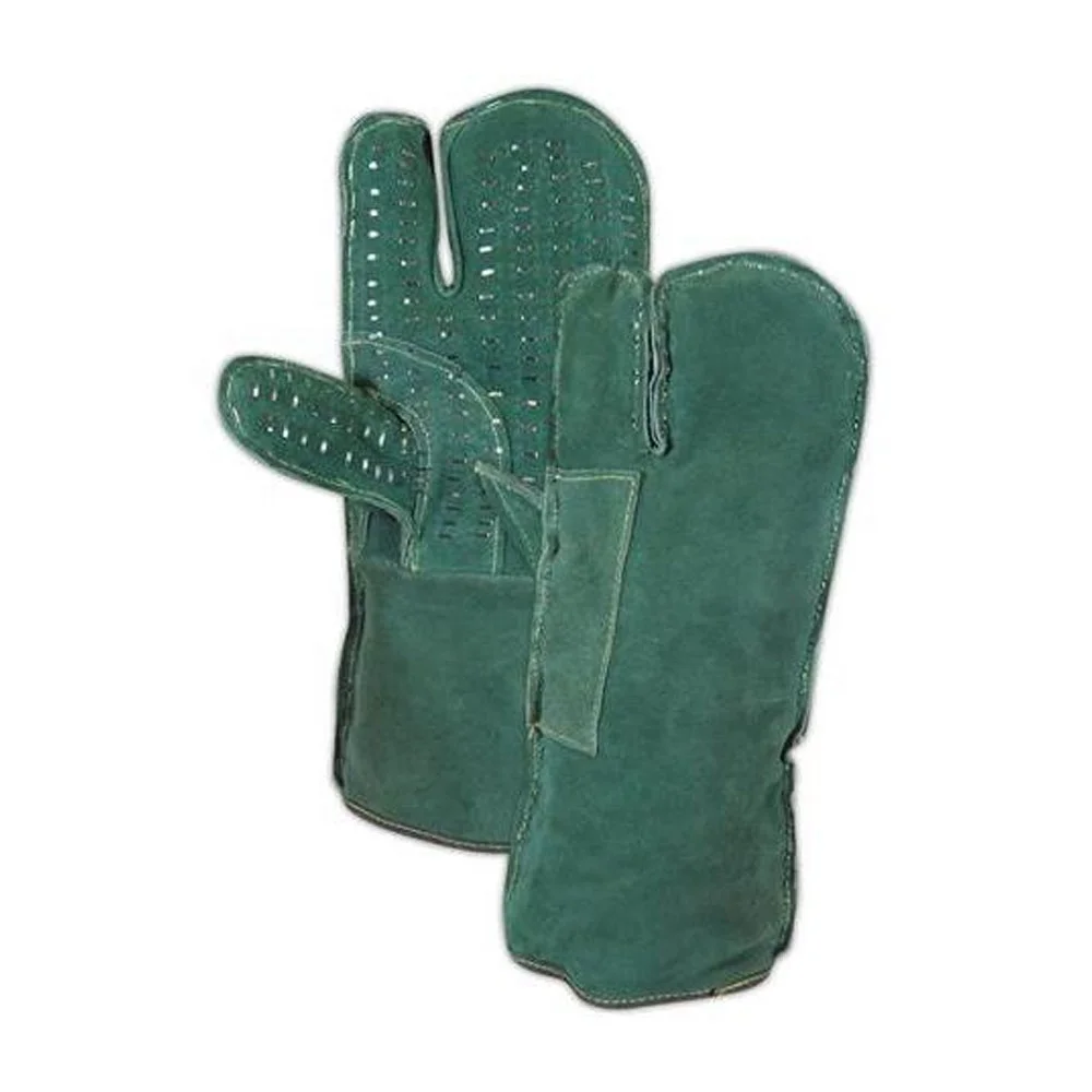 Leather Welding Mitt Gloves Cowhide Split Leather A/AB Grade Mitten Gloves