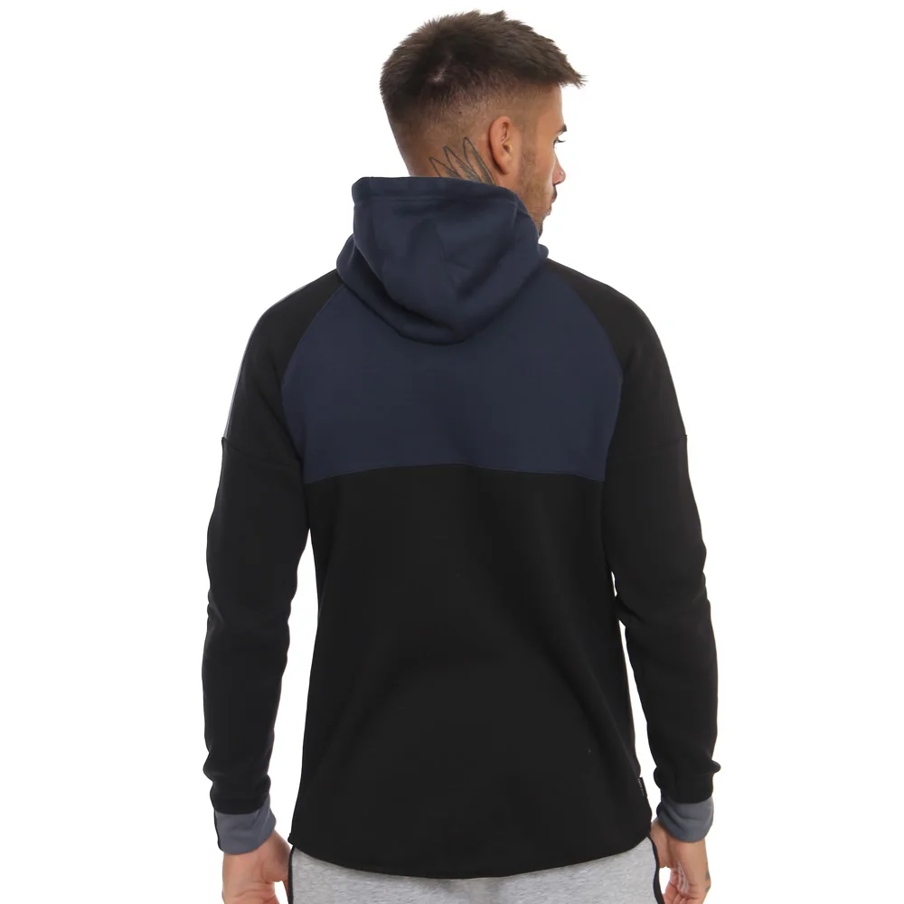 Оптовая продажа мужская толстовка с капюшоном на молнии из 100% чесаного хлопка и флиса принтом вышивкой логотипа