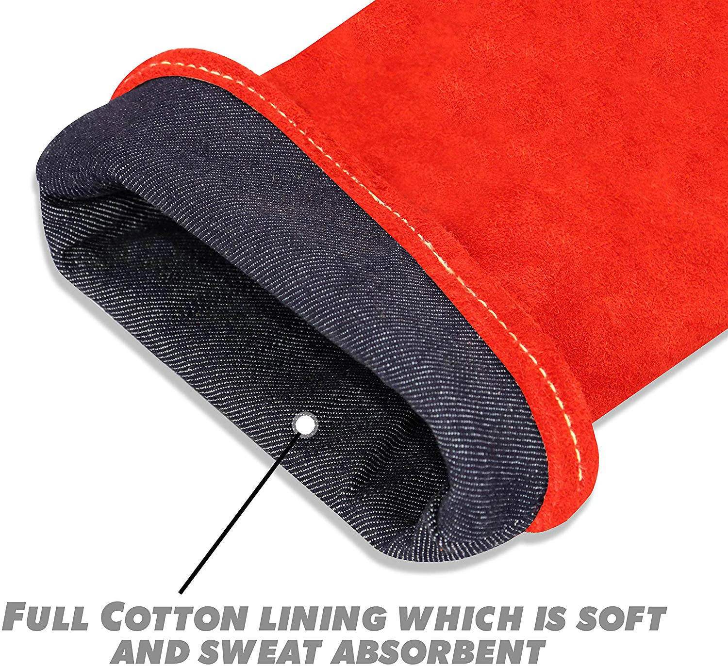 Leather Palm Cowhide split leather back Tag Welding Gloves With Cowhide Split Leather Gloves