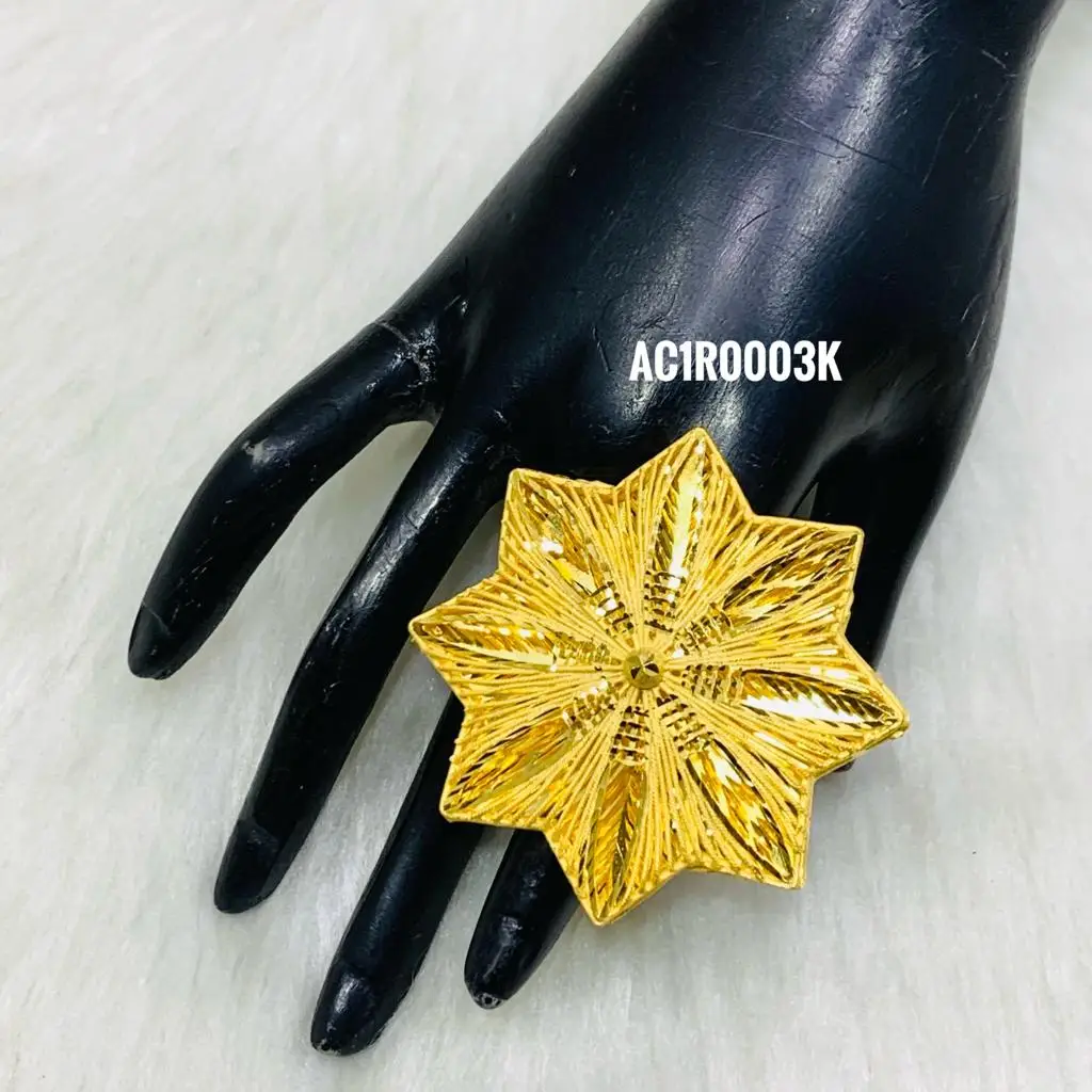 Элегантное Золотое кольцо с планетой One Gram 24k 18k 22k 1 GM 2 для девочек и женщин