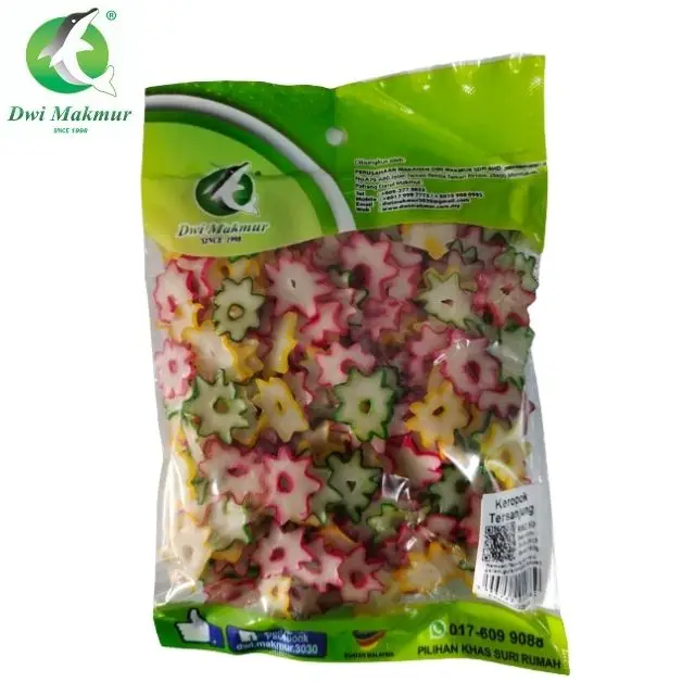 Best Price High Premium 10x160g non-fried colors small cracker crispy snack keropok kerepek tersanjung from Indonesia