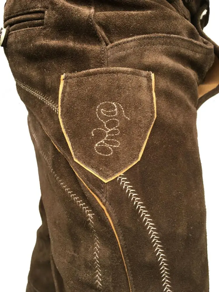 Fashion New Style lederhosen leather bavarian shorts factory custom design