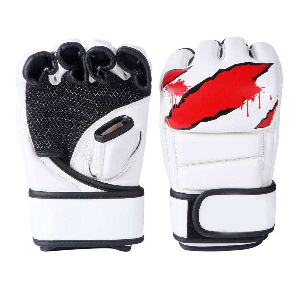 Custom Fight Punch Leather Half Finger Mma Gloves
