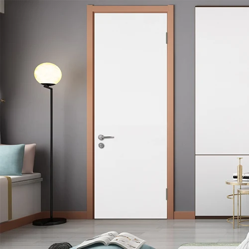 Waterproof wpc door design wood plastic composite wpc door in Guangzhou