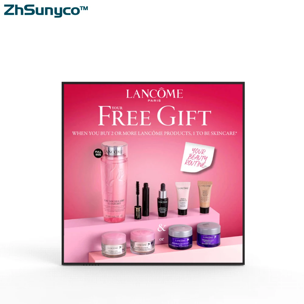 For Supermarket 33.2 Inch High Definition Square Screen Lcd Digital Signage Advertising Monitor Square Screen