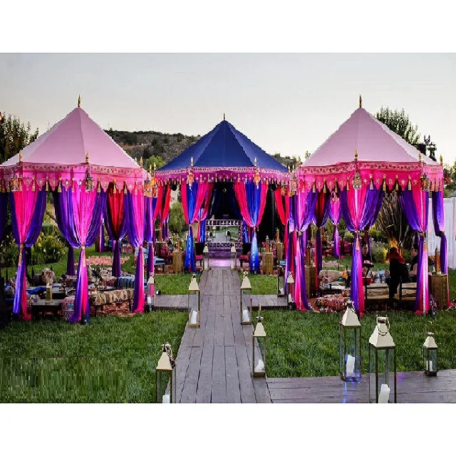 Outdoor Wedding Event Canopy Mandap Moroccan Canopy Style Draped Wedding Mandap Indian Wedding Marquee Canopy Mandap