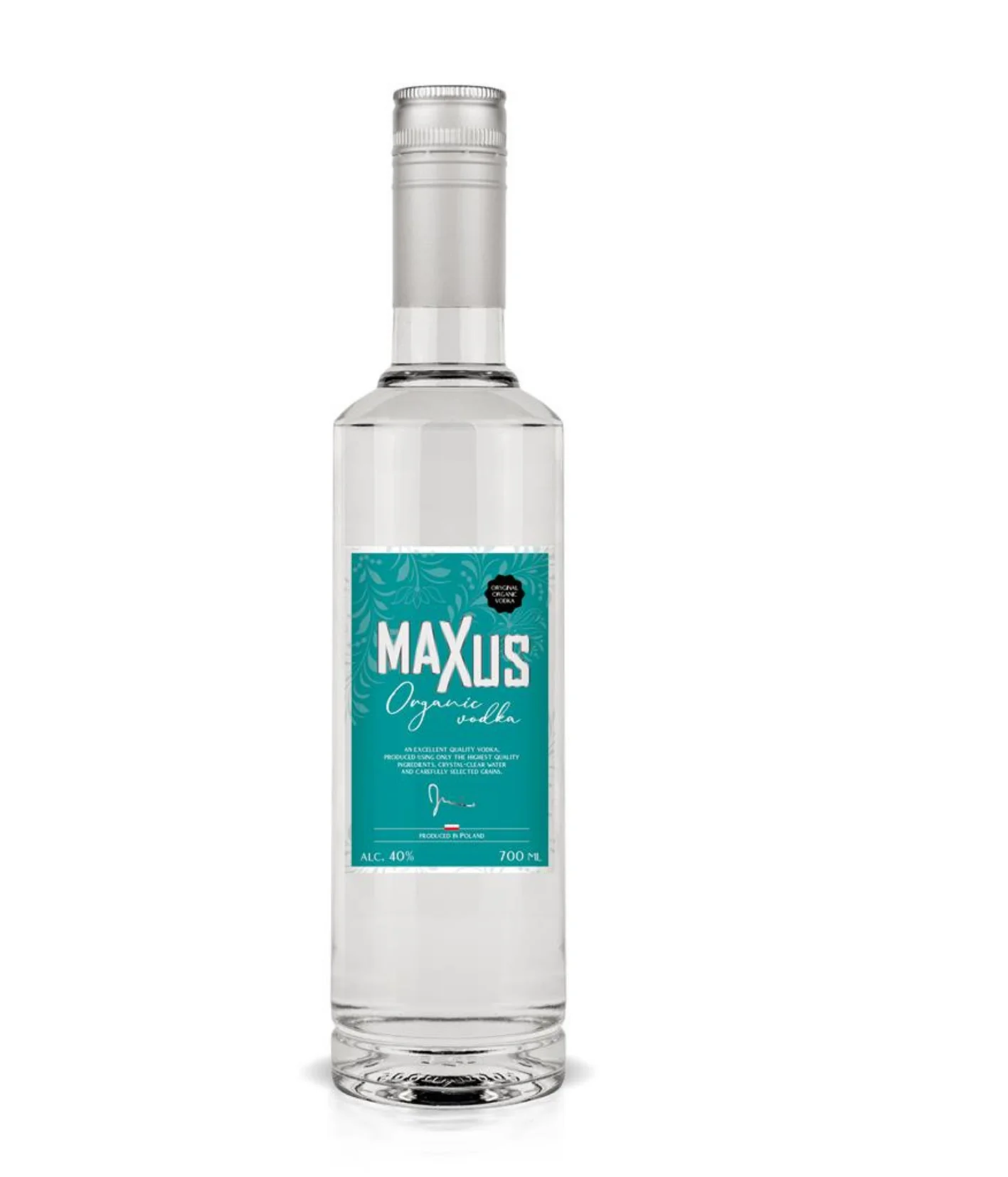 Органическая зерновая полированная водка MAXUS 40%