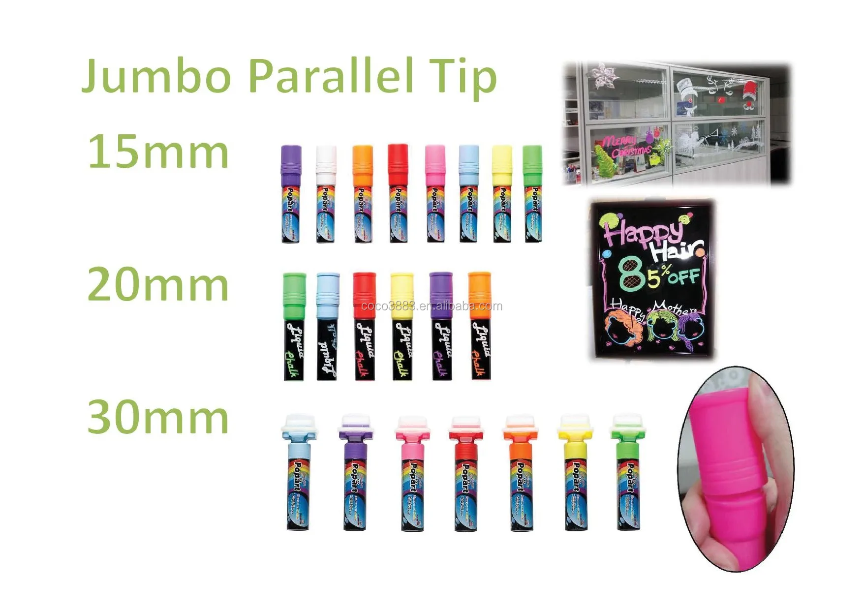  Fluorescent ink Chisel/Bullet Nib 5.5 MM for LED board Glass chalk marker