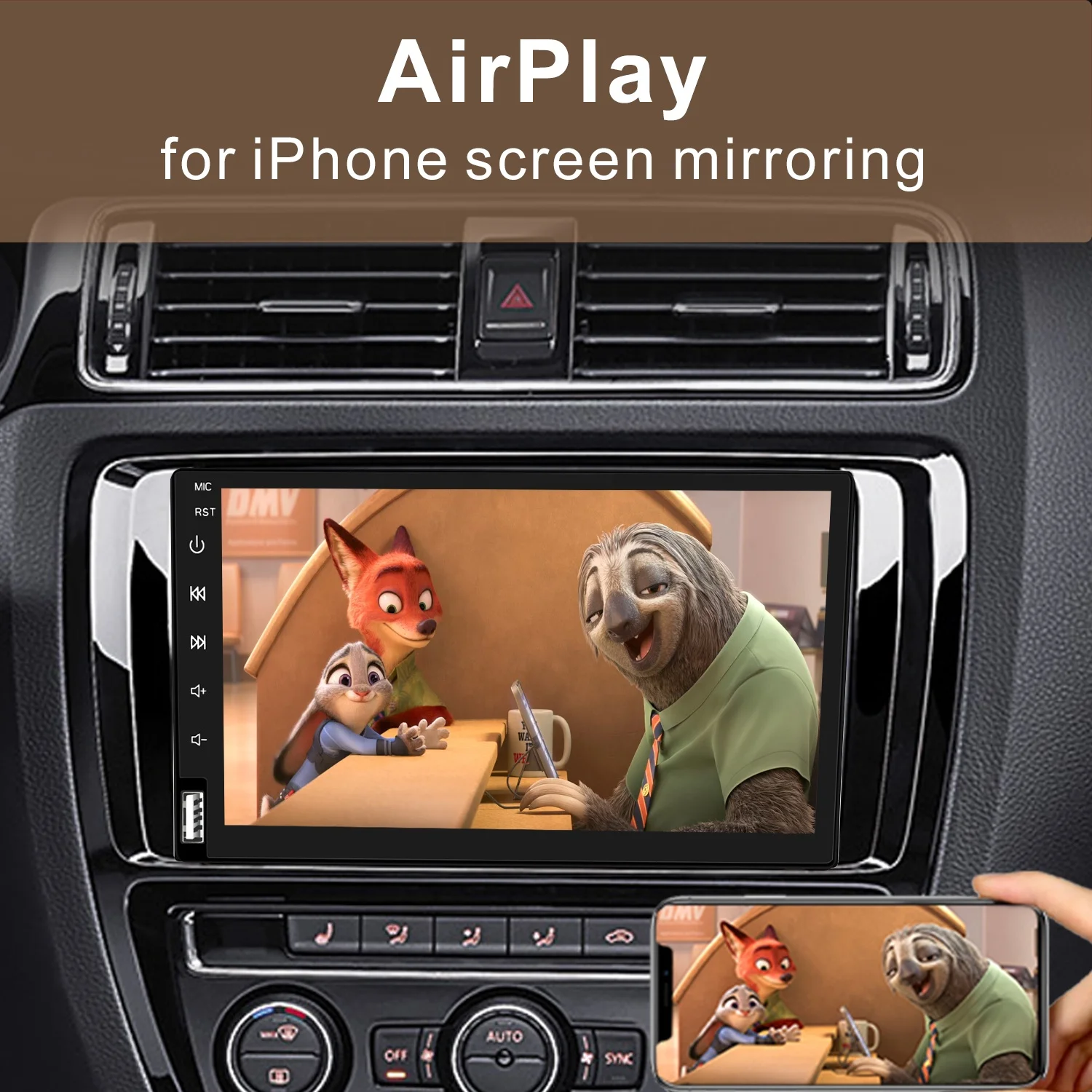 supplier IYING Wireless Carplay 7' Screen Car Radio Multimedia MP5 Player For Hyundai Android Auto For Nissan/Toyota/Kia No 2din