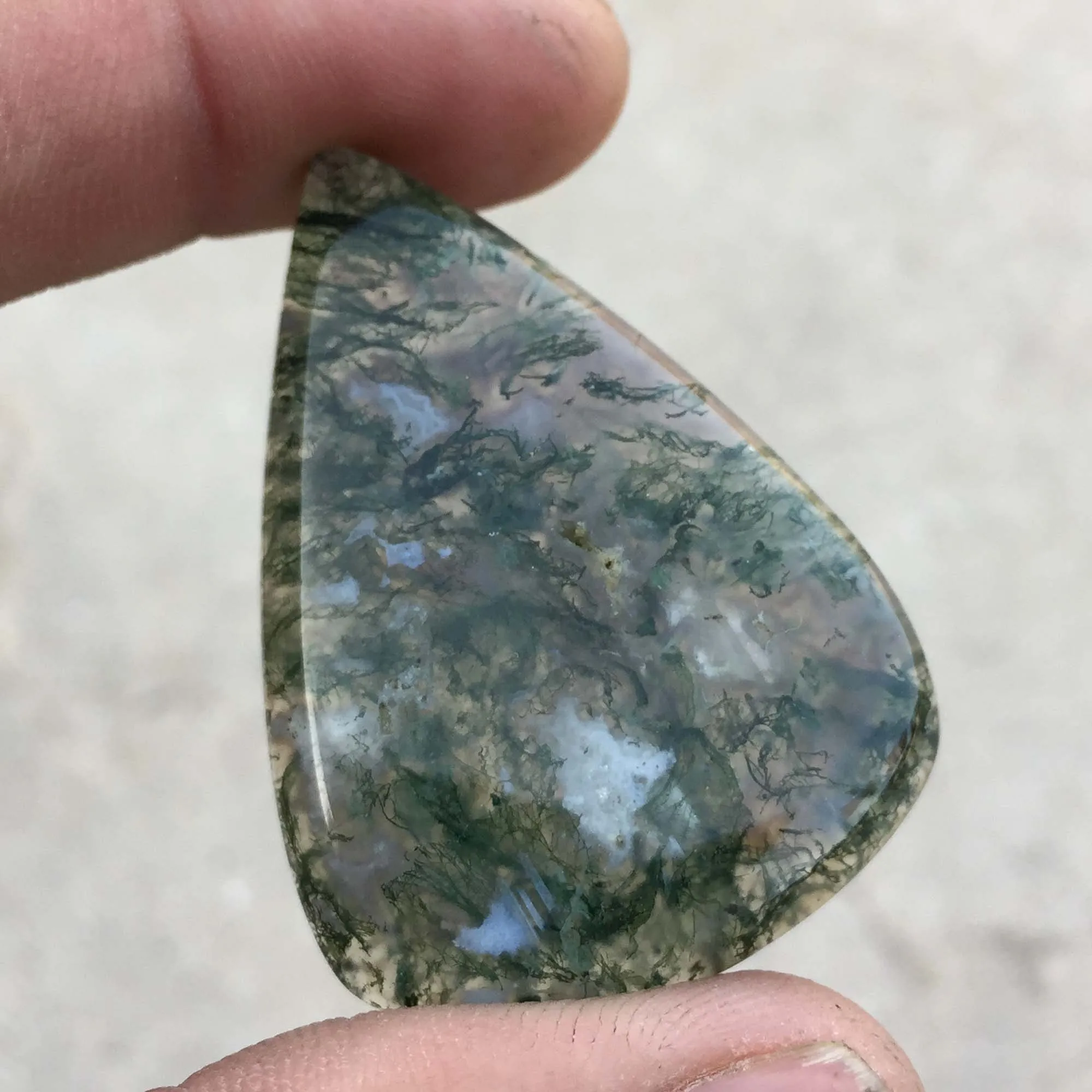 
Moss Agate Gemstone Handmade Making All Shape & Size Cabochon Wire Wrapping Jewelry Making Stone 