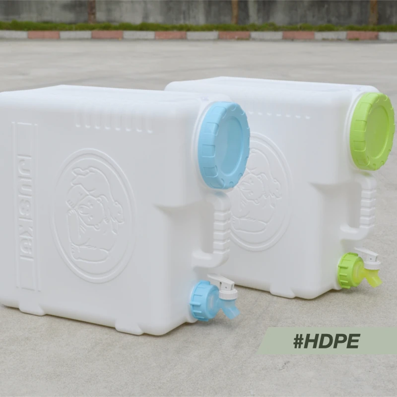 
25 Liter HDPE Portable Water Storage Container, Outdoor Water Tank, Camping Water Bucket 